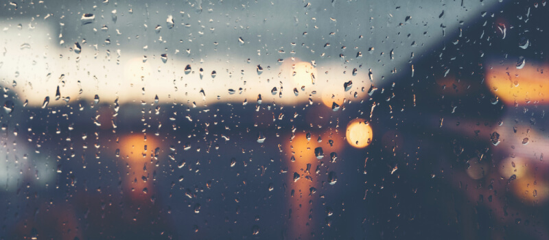 water droplets on a window