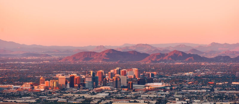 Phoenix at sunset