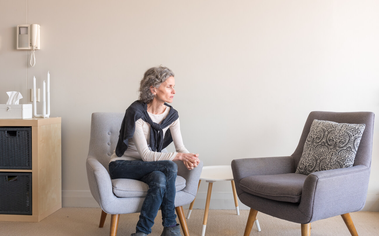 woman going through a gray divorce