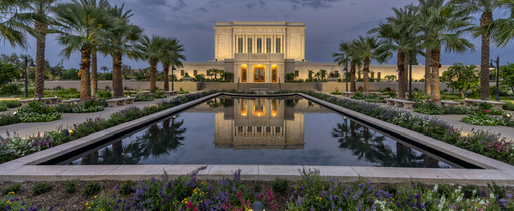 The LDS Temple in Mesa, Arizona