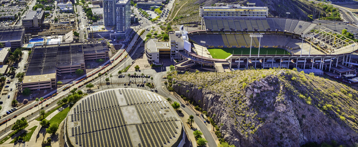 ASU University football facility in Tempe, Arizona